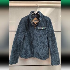 Pendleton fuzzy full zip woman's winter cozy jacket, size medium